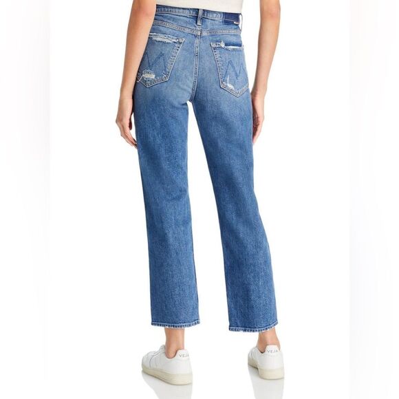 Mother Study Hover High Rise Straight Leg
Jeans In Peaches And Scream - Picture 4 of 13